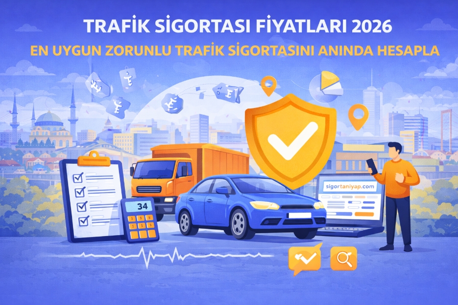 Trafik Sigortası Fiyatları 2026 - En Uygun Zorunlu Trafik Sigortasını Anında Hesapla