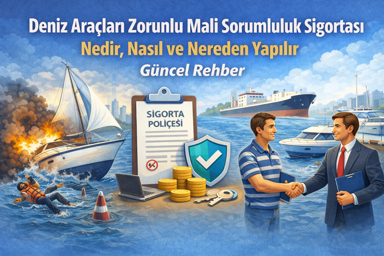 Deniz Araçları Zorunlu Mali Sorumluluk Sigortası Nedir, Nasıl ve Nereden Yapılır Güncel Rehber